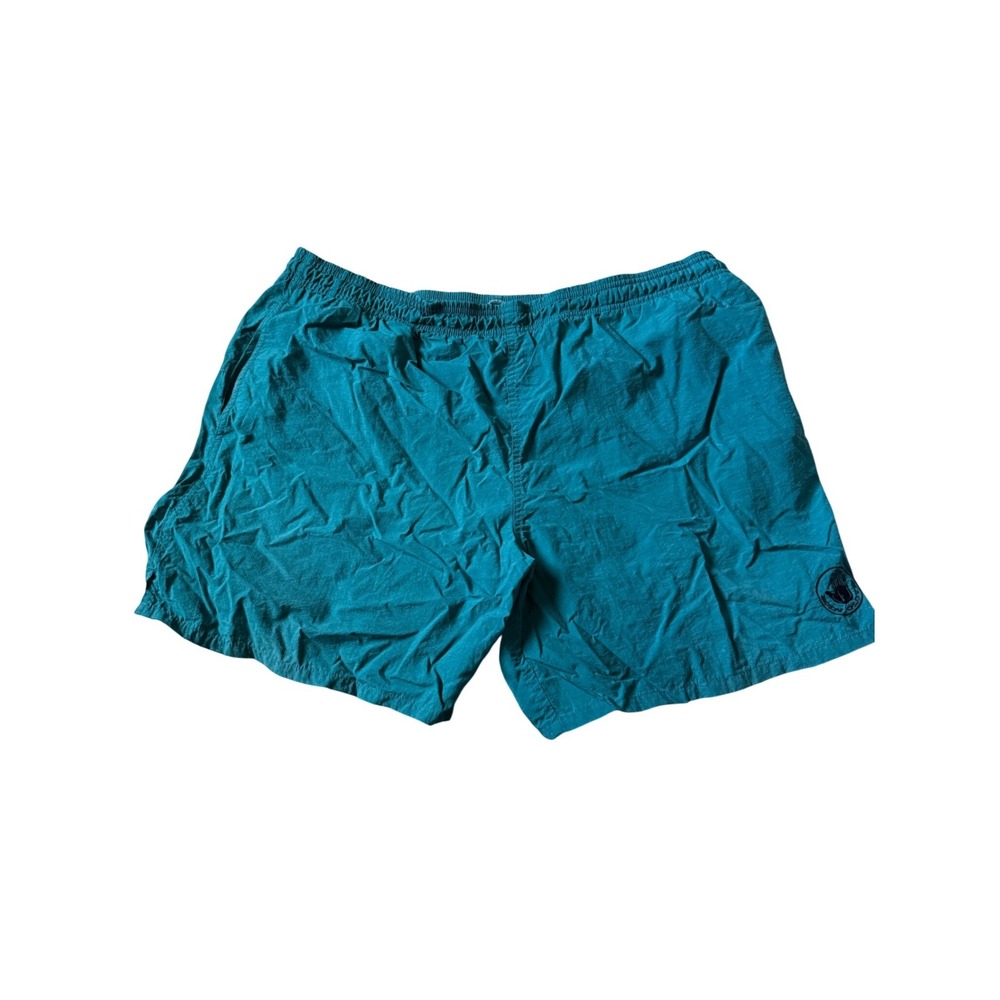 VTG Body Glove Mens Teal Green Nylon Mesh Lined Swim Trunks Board Shorts Sz‎ L